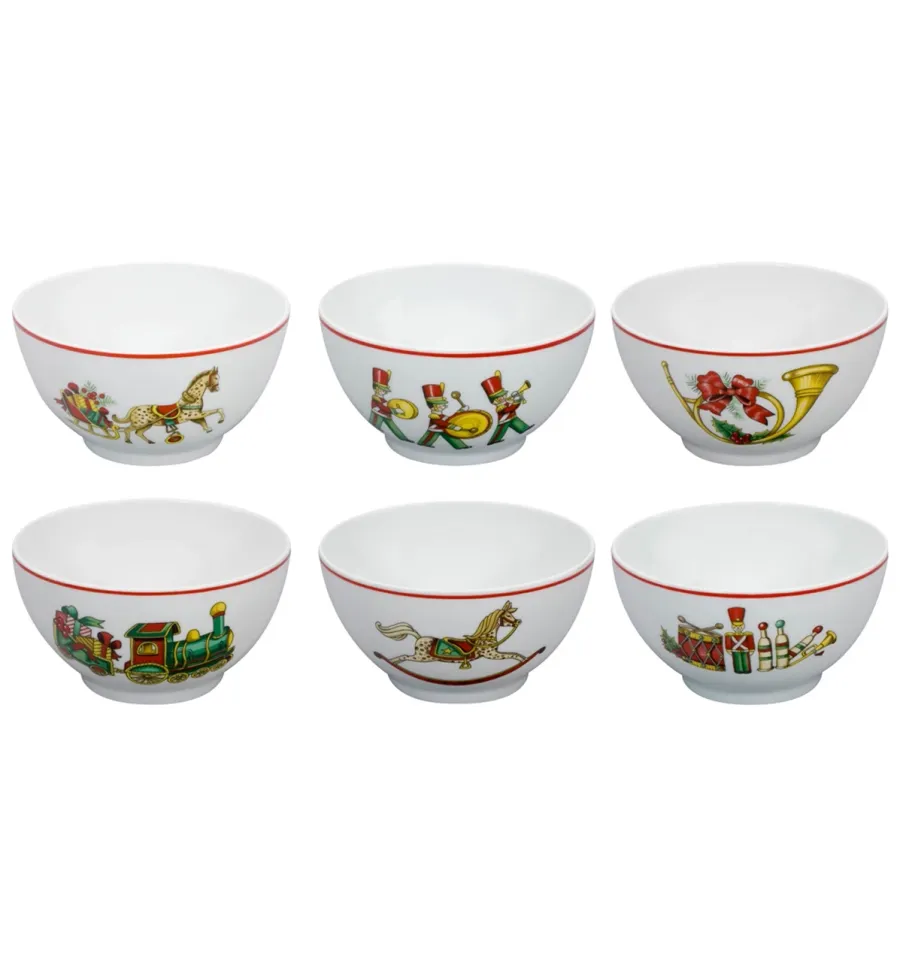 obrazek 1 Porcelanowy zestaw 6 misek ze świątecznej kolekcji Christmas Magic - Vista Alegre