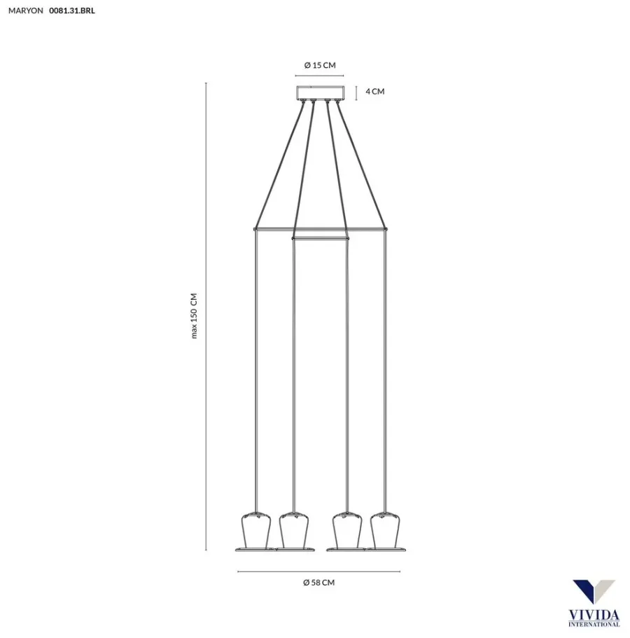 obrazek 3 Nieszablonowa lampa wisząca Maryon 4