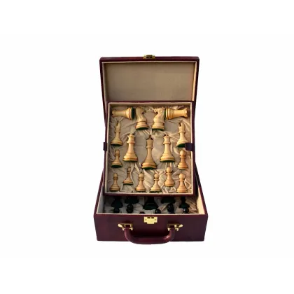 Zdjęcie Luksusowe pudełko serii Royal z rączką do przechowywania szachów - The Chess Empire