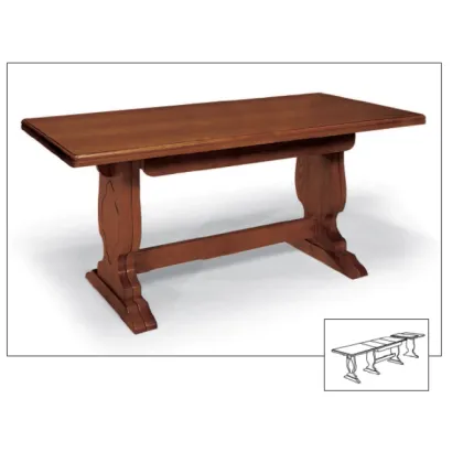 Zdjęcie Rozkładany stół jadalniany frattino, 160-340cm, z Włoch - Fratelli Mirandola