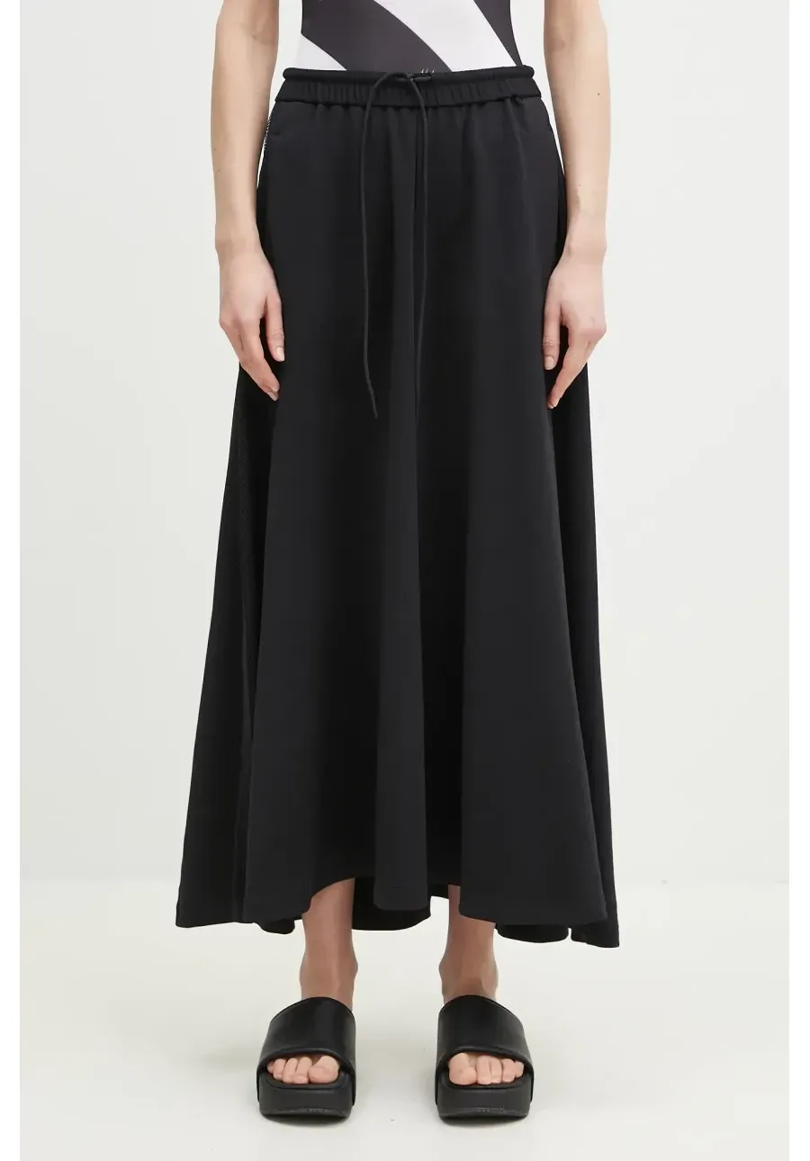 obrazek 1 Y-3 spódnica 3-Stripes Track Skirt kolor czarny midi rozkloszowana JN4985