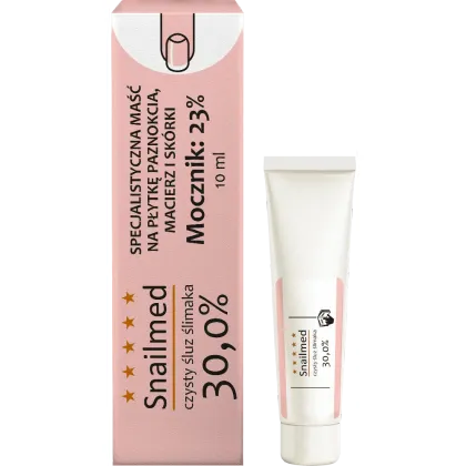 Zdjęcie Snailmed Odbudowująca maść do paznokci ze śluzem ślimaka i mocznikem, 10 ml 10 ml