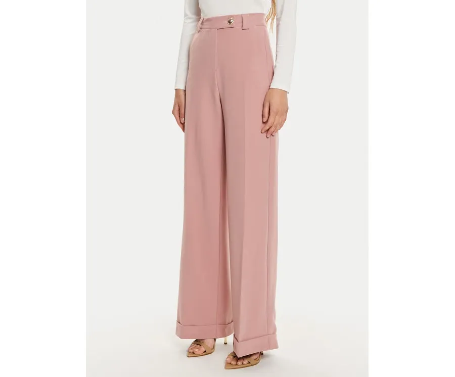 obrazek 1 Maryley Spodnie materiałowe 24IB563/43CA Różowy Regular Fit