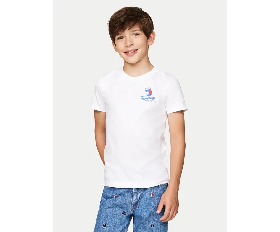 obrazek 1 Tommy Hilfiger T-Shirt KB0KB09281 Biały Regular Fit