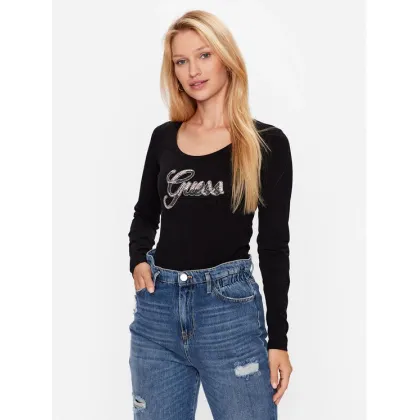 Zdjęcie Guess Bluzka W3YI37 J1314 Czarny Slim Fit