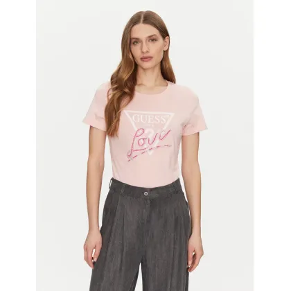 Zdjęcie Guess T-Shirt W5GI05 I3Z14 Różowy Regular Fit