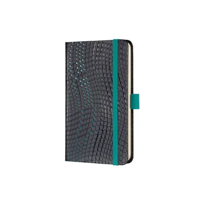 Picture Luxurious A6 notebook - Aqua blue
