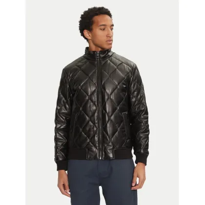 Zdjęcie Guess Kurtka z imitacji skóry M4BL28 WGJ60 Czarny Regular Fit