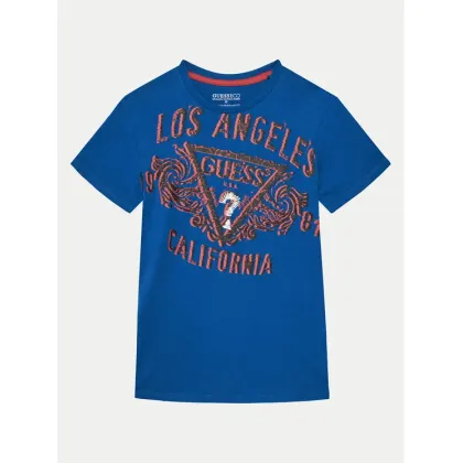 Zdjęcie Guess T-Shirt L5RI00 K8HM4 Niebieski Regular Fit