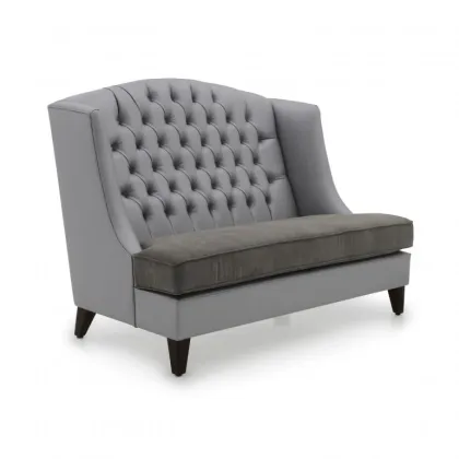 Zdjęcie Szara elegancka sofa 2-osobowa w stylu nwoczesnym - Sevensedie