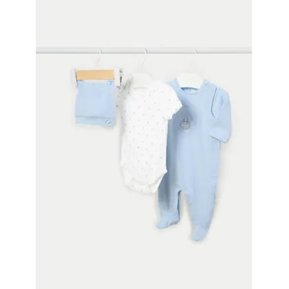 Zdjęcie Mayoral Komplet body i śpiochy 1723 Niebieski