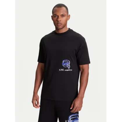Zdjęcie KARL LAGERFELD T-Shirt 755144 553225 Czarny Regular Fit