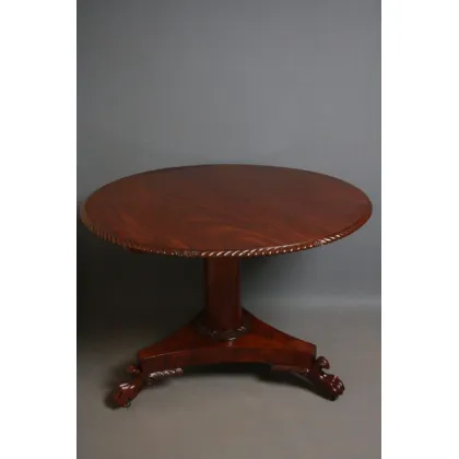 Zdjęcie Bardzo dekoracyjny późno wiktoriański, mahoniowy, uchylny stół - antyk