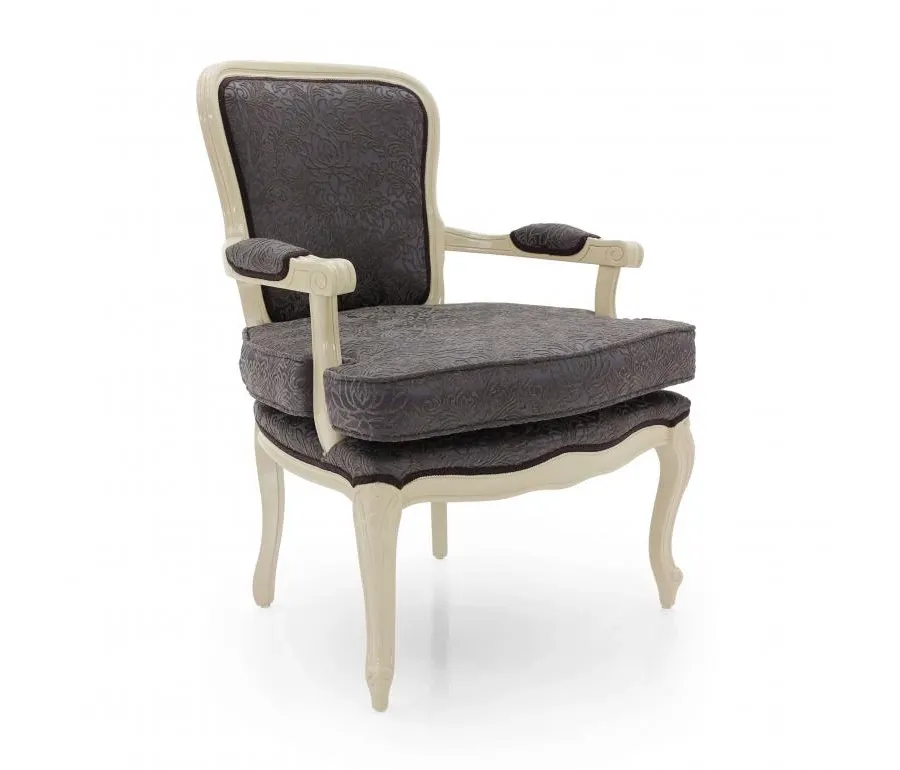 obrazek 1 Elegancki bukowy fotel w stylu ludwikowskim - Sevensedie