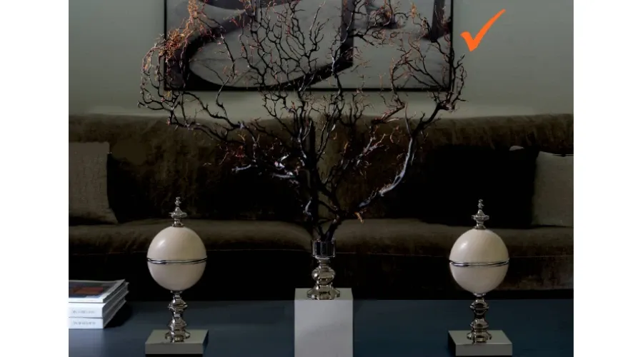 obrazek 1 Stylowa gorgonia na niklowanym mosiężnym stojaku