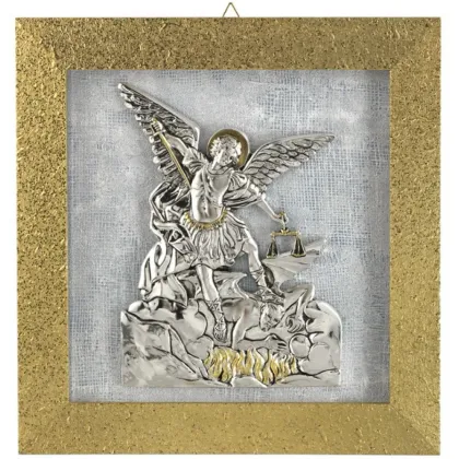 Zdjęcie Włoska figurka Michała Archanioła w ramce