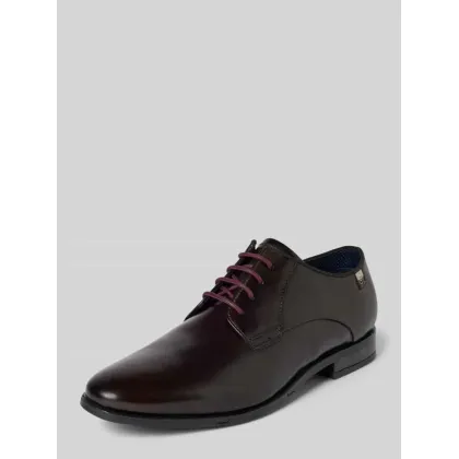 Zdjęcie Buty derby skórzane z detalem z logo model ‘Gapo’