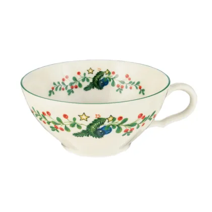 Zdjęcie Porcelanowa mała filiżanka do herbaty zdobiona świątecznym motywem - Seltmann Weiden