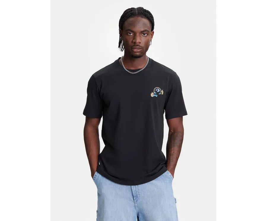 obrazek 1 Converse T-Shirt Desert Sunset 10027713-A01 Czarny Regular Fit