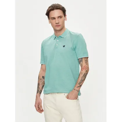 Zdjęcie Wrangler Polo Refined 112350393 Zielony Regular Fit