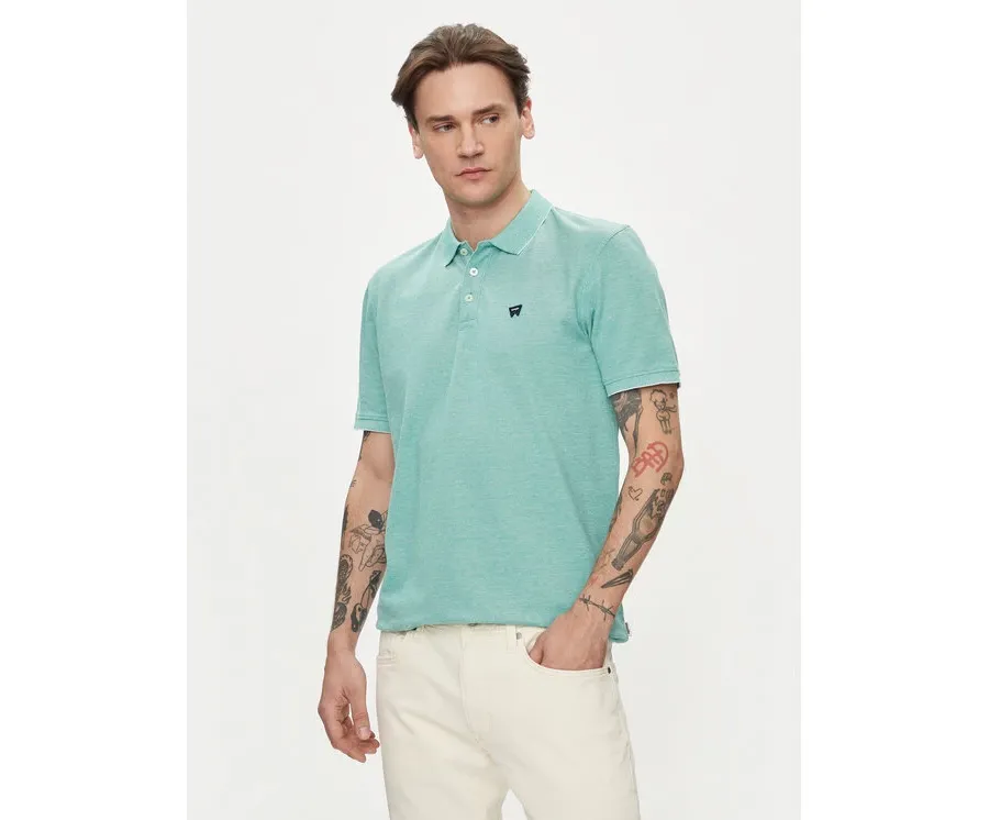 obrazek 1 Wrangler Polo Refined 112350393 Zielony Regular Fit