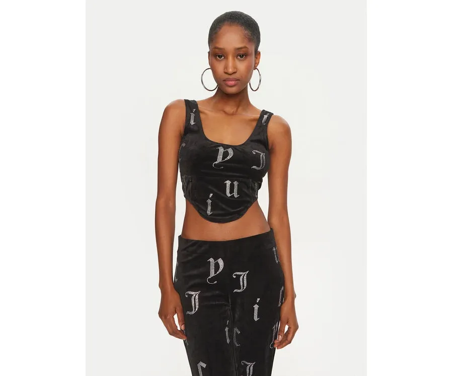 obrazek 1 Juicy Couture Top Cait JCMCS224252 Czarny Slim Fit