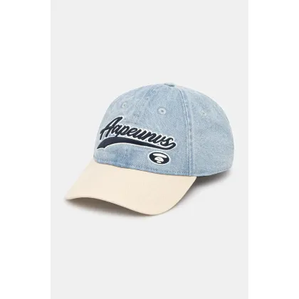 Zdjęcie AAPE czapka z daszkiem Main męska kolor niebieski gładka AAPCPM5256XAO