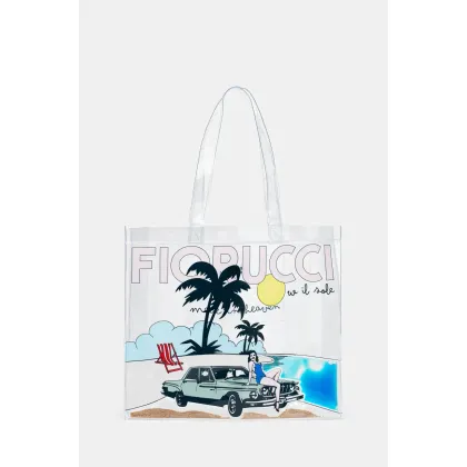 Zdjęcie Fiorucci torebka Beach Print Pvc Tote kolor transparentny U01FMABA276PT02MU01