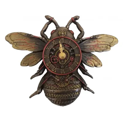 Picture Steampunk clock in the shape of a bee
