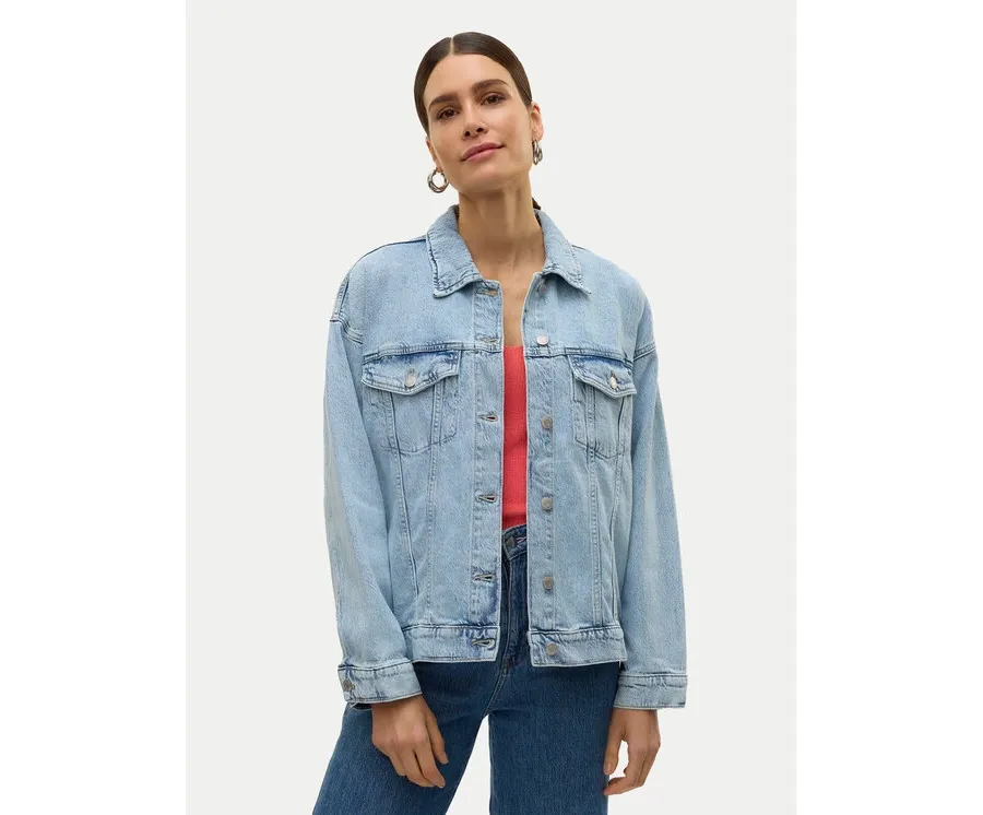 obrazek 1 Vero Moda Kurtka jeansowa Tessa 10329868 Niebieski Relaxed Fit