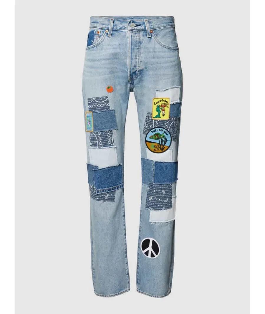 obrazek 1 Jeansy z naszywkami model ‘SURF’