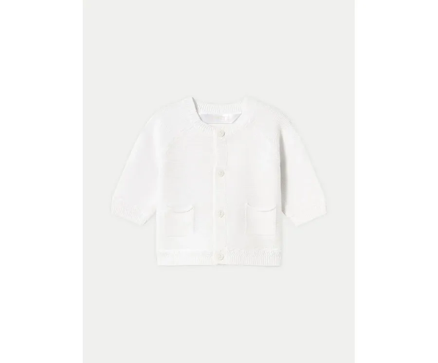 obrazek 1 Mayoral Kardigan 1393 Biały Regular Fit