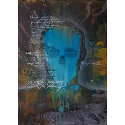 Zdjęcie Obraz - technika mieszana 50 x 70 cm Pionowy Bez oprawy