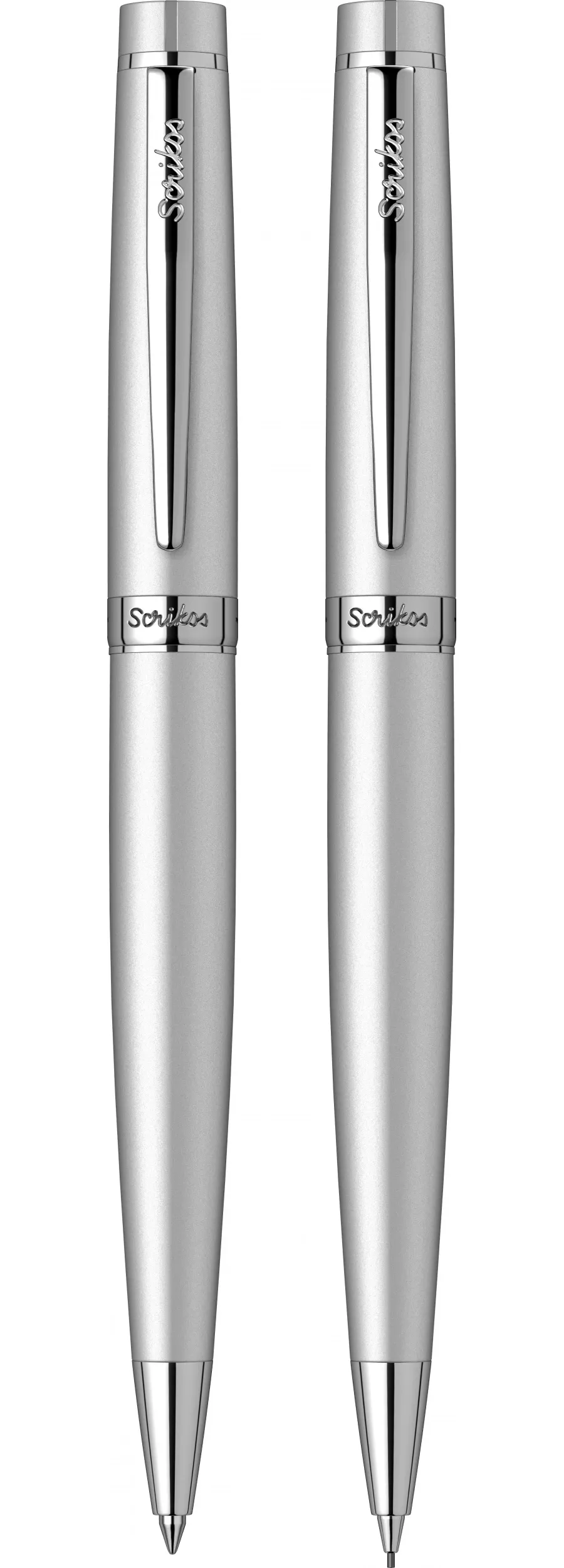 obrazek 1 Komplet piśmienniczy - długopis + ołówek Mechaniczny 0.7mm Honor 38 Mat Chrom