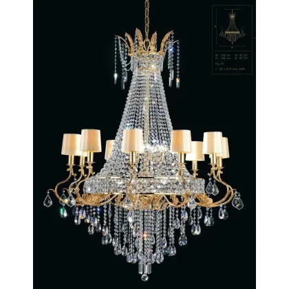 Picture Crystal chandelier VE 800/10+5+5