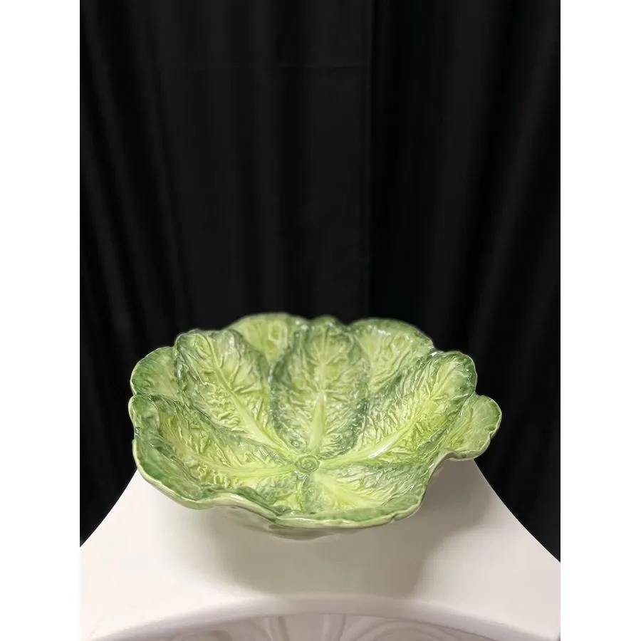 obrazek 1 Duża ceramiczna miska w kształcie liścia kapusty - Le Ceramiche