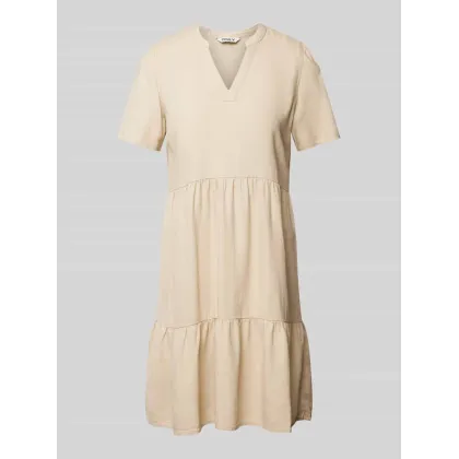 Zdjęcie Sukienka mini z mieszanki lnu i wiskozy model ‘TIRI’