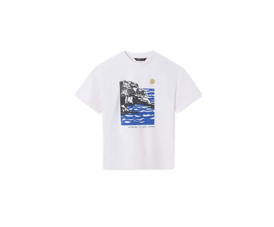 obrazek 1 Mayoral T-Shirt 6006 Biały Regular Fit