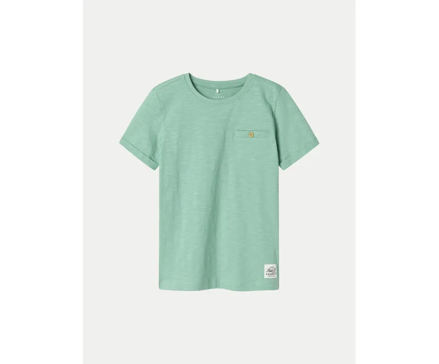 obrazek 1 NAME IT T-Shirt Vincent 13201047 Zielony Regular Fit