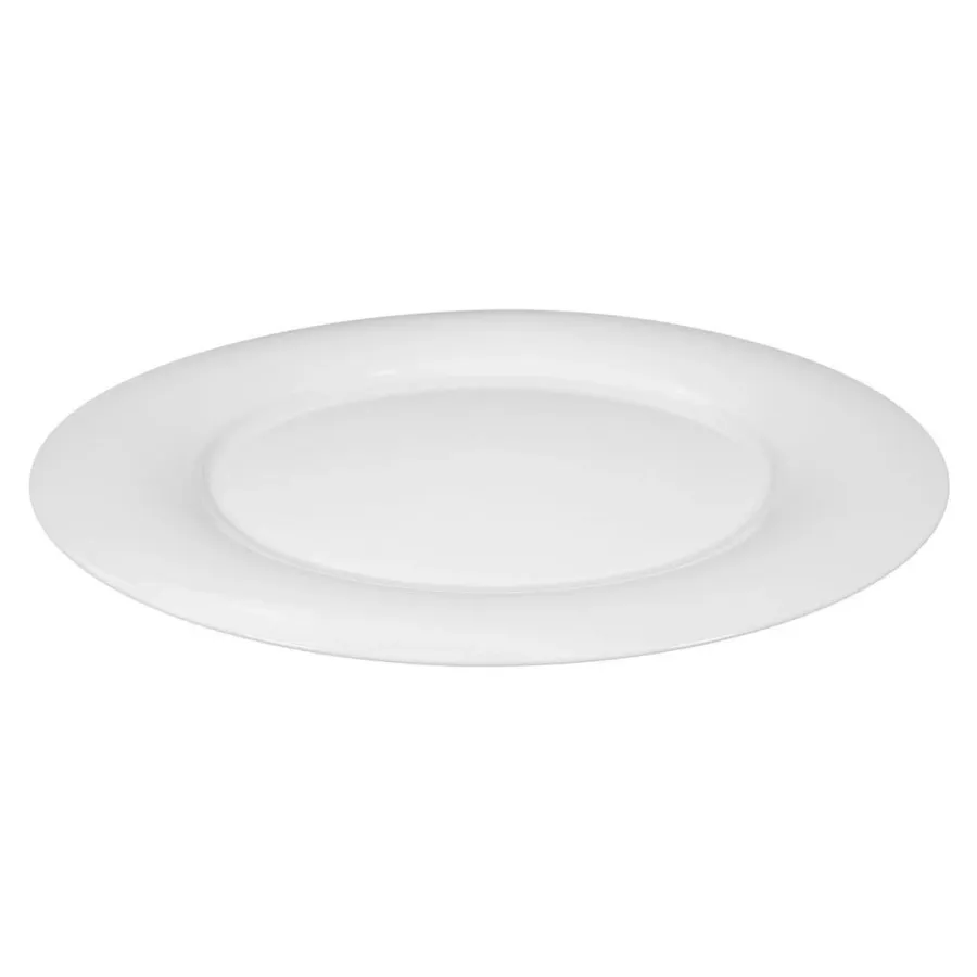 obrazek 3 Nowoczesny biały okrągły półmisek wykonany z porcelany – Tettau