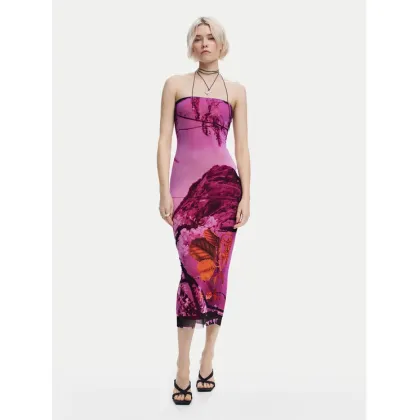 Zdjęcie Desigual Sukienka letnia Lakecomo 25SWVK39 Różowy Slim Fit