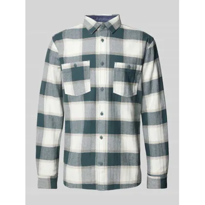 Zdjęcie Koszula flanelowa o kroju regular fit z czystej bawełny ze wzorem w kratkę