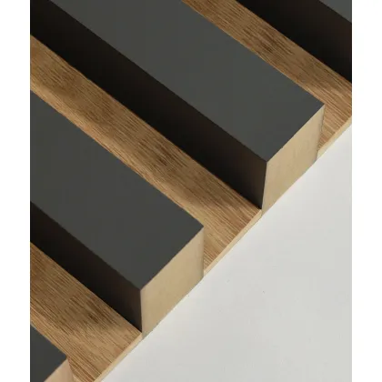 Zdjęcie 275x3x0,6 cm LD - (fornir dębowy) - 3 cm listwa dystansowa do lameli ściennych