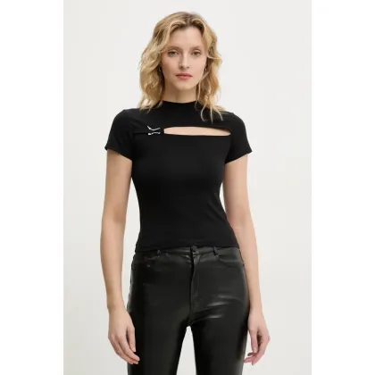Zdjęcie Heliot Emil t-shirt damski kolor czarny SS25_W_13_078_BLK01