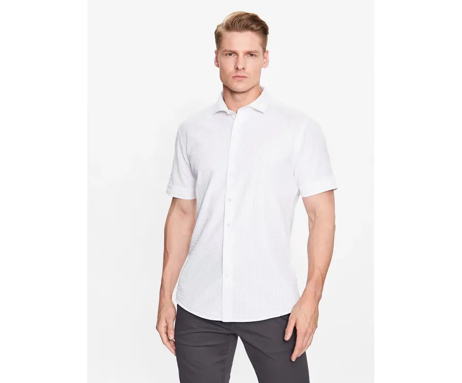 obrazek 1 Lindbergh Koszula 30-203431 Biały Slim Fit