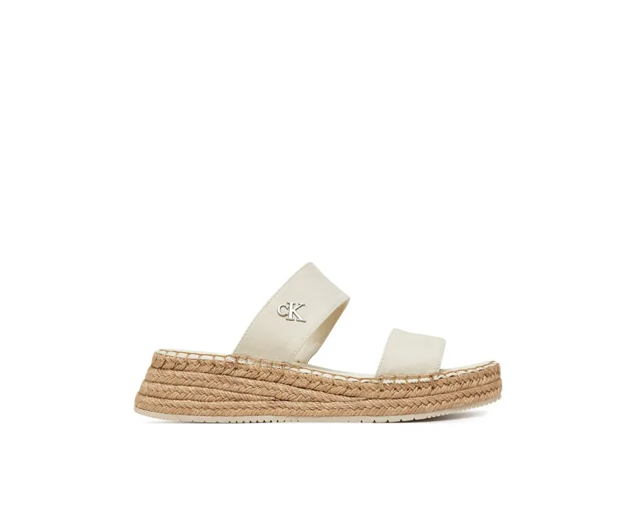 obrazek 1 Calvin Klein Jeans Espadryle Sporty Rope Mg Lth Webbing YW0YW01704 Beżowy