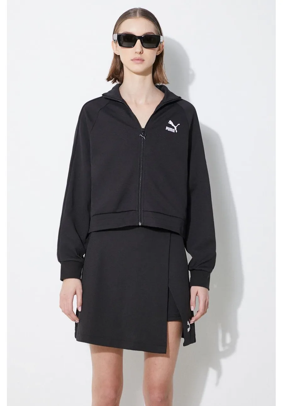obrazek 1 Puma bluza T7 damska kolor czarny gładka 624211