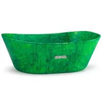 Picture Original washbasin 50 cm LIBRA BASIC – HURRICANE, green, matte varnish