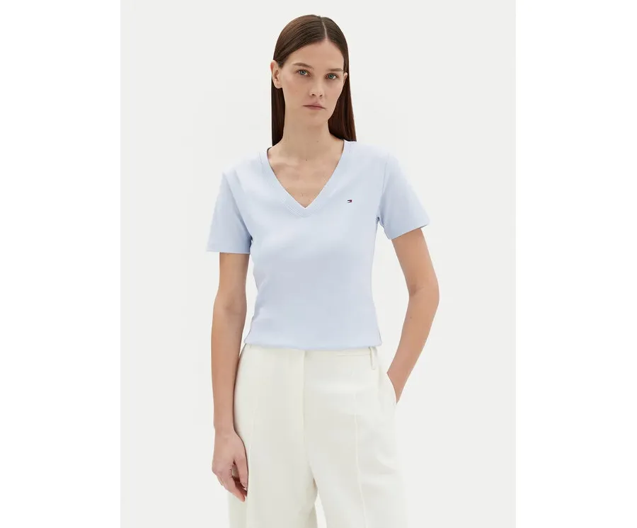 obrazek 1 Tommy Hilfiger T-Shirt New Cody WW0WW40584 Błękitny Slim Fit