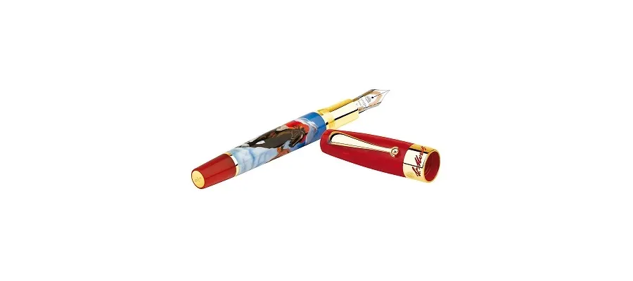 obrazek 1 Montegrappa St. Moritz White Turf Gold Pióro Wieczne